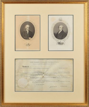 Lot #11 James Madison and James Monroe Signed