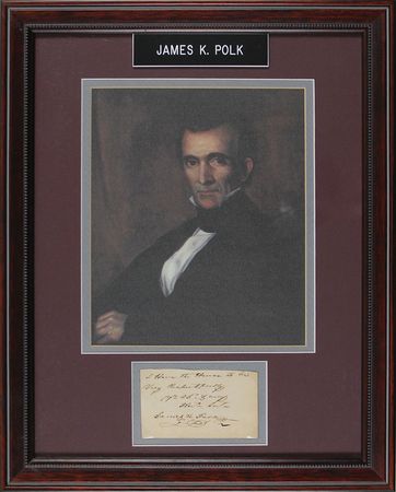 Lot #33 James K. Polk Signature - Image 1