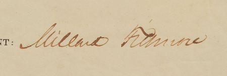 Lot #41 Millard Fillmore Signed Document - Image 2