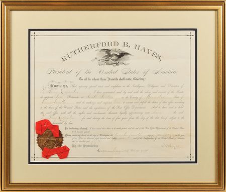 Lot #198 Rutherford B. Hayes Signed Document - Image 1