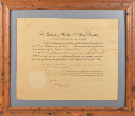 Lot #236 Woodrow Wilson Signed Document - Image 1