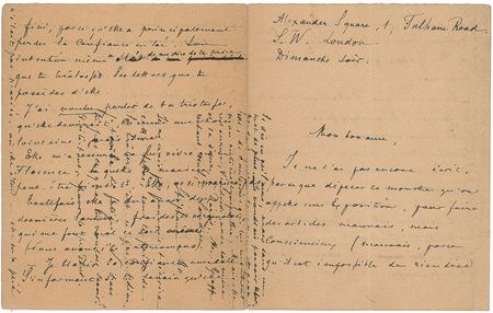 Lot #491 Stephane Mallarme: The Symbolist observes heartbreak: 