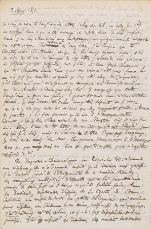 Lot #465 Charles Baudelaire: The frustrated Baudelaire hopes to settle his debts - Image 1