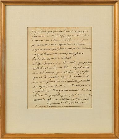 Lot #510 Voltaire Signed Document - Image 1