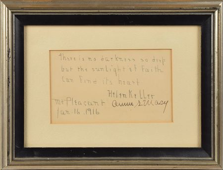 Lot #242 Helen Keller: 