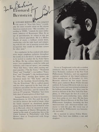 Lot #836 West Side Story Program - Image 1