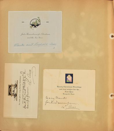 Lot #535 Leopold Auer: Archive compiled by Auer's pupil, a Minnesotan music teacher, including a handwritten speech given before 