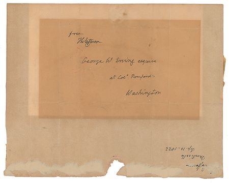 Lot #7 Thomas Jefferson: Hand-addressed free frank to an American diplomat - Image 2