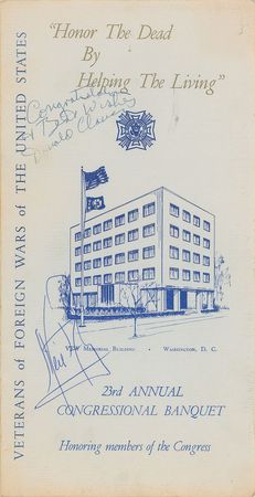 Lot #387 Neil Armstrong Menu - Image 1