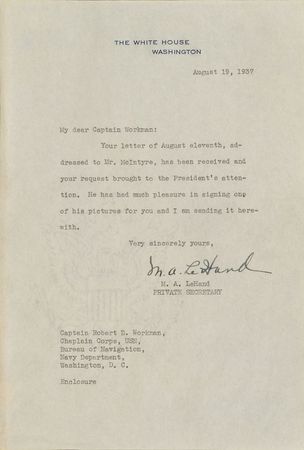 Lot #114 Franklin D. Roosevelt Engraving - Image 2
