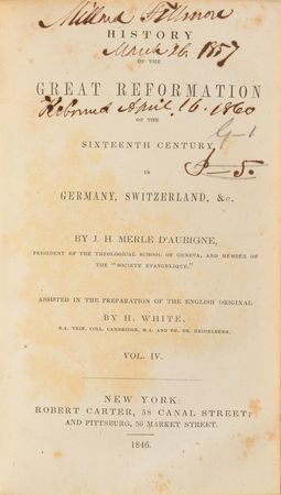 Lot #36 Millard Fillmore: Five-volume set from Fillmore's personal library - Image 2