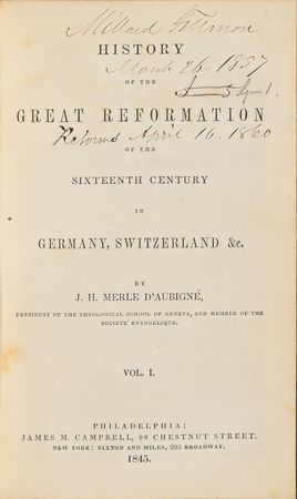 Lot #36 Millard Fillmore: Five-volume set from Fillmore's personal library - Image 3