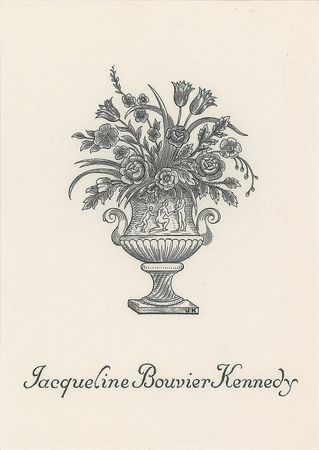 Lot #207 John and Jacquelline Kennedy Bookplates - Image 2