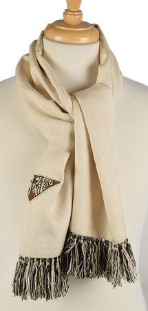 Lot #137 John F. Kennedy: Timeless Sulka scarf worn by JFK - Image 1