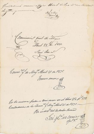 Lot #283 Antonio Lopez de Santa Anna Signed Document - Image 3