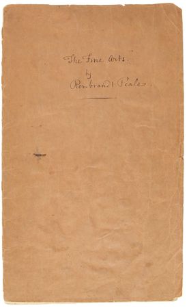 Lot #414 Rembrandt Peale: Exquisite 1839 autograph draft of Peale’s “Lecture on the Fine Arts” - Image 1
