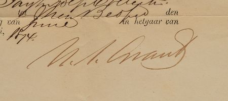Lot #70 U. S. Grant: Sought-after 1874 ship's papers for Pacific whalers - Image 2