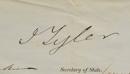 Lot #31 John Tyler: Pass for a whaling voyage in the Indian Ocean - Image 2