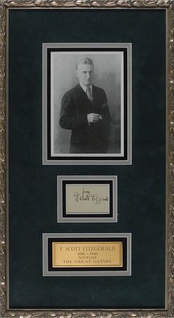 Lot #473 F. Scott Fitzgerald: Choice signature of the Great Gatsby novelist - Image 1