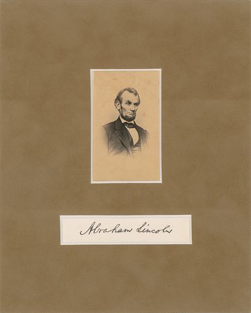 Lot #58 Abraham Lincoln Signature - Image 1