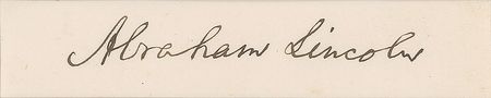 Lot #58 Abraham Lincoln Signature - Image 2