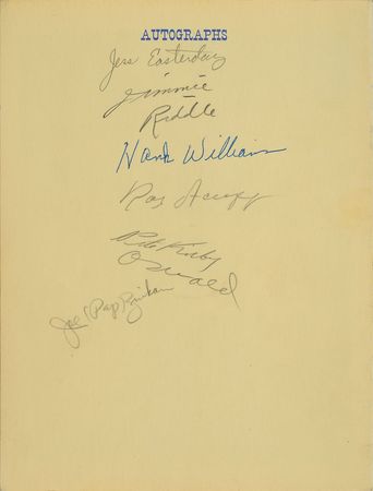 Lot #558 Hank Williams Program - Image 1