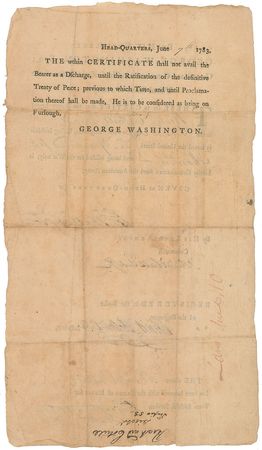 Lot #3 George Washington: Superlative Revolutionary War discharge for an early patriot - Image 2