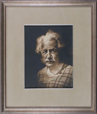 Lot #253 Albert Einstein: Brilliant 1935 portrait of Einstein - Image 3