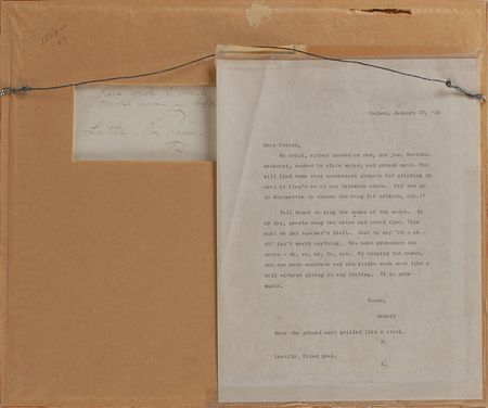 Lot #419 Pierre-Auguste Renoir: The Impressionist’s advice for creating “pure music”—“You must pronounce the notes—do, re, mi, fa, sol” - Image 2