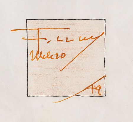 Lot #426 Frank Lloyd Wright: Stunning oversized hand-drawn schematic for a Frank Lloyd Wright home - Image 2