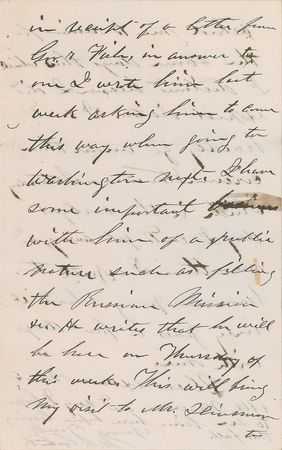 Lot #68 U. S. Grant: Scarce handwritten letter from President Grant, penned from his Long Branch summer home in 1874 - Image 3