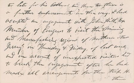Lot #68 U. S. Grant: Scarce handwritten letter from President Grant, penned from his Long Branch summer home in 1874 - Image 4