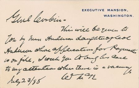 Lot #87 William McKinley Handwritten Letter Signed - Image 1