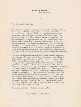 Lot #126 Dwight D. Eisenhower: The 