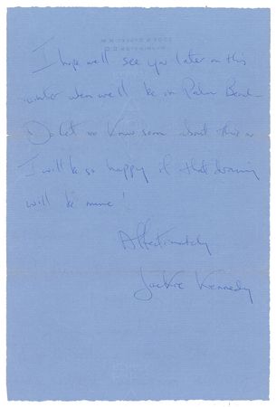 Lot #132 Jacqueline Kennedy: 