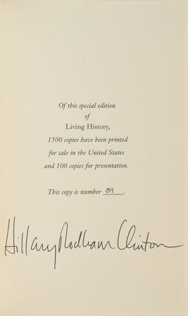Lot #177 Hillary Clinton Book - Image 1