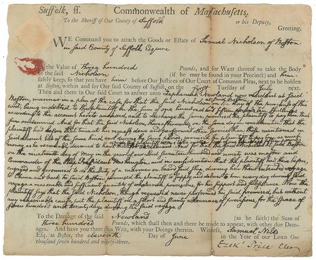 Lot #19 John Quincy Adams Signed Document - Image 2