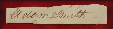 Lot #261 Adam Smith: Magnificent signature of the Wealth of Nations author - Image 2