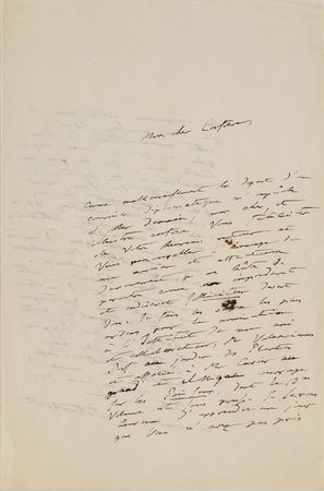 Lot #299 Alexander von Humboldt: Humboldt aims to nominate Cuvier's protege to the French Academy of Sciences - Image 1