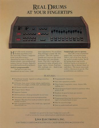 Lot #4021  Prince's Linn LM-1 Electronic Drum Computer Info Packet - Image 2