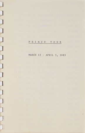 Lot #4035  Prince '1999' Tour Itineraries - Image 3