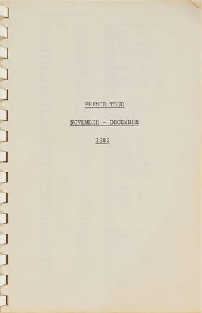 Lot #4035  Prince '1999' Tour Itineraries - Image 4