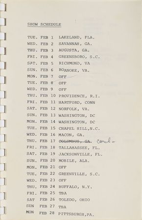 Lot #4035  Prince '1999' Tour Itineraries - Image 6