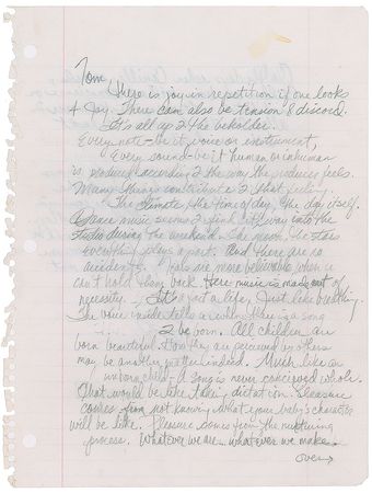 Lot #4192  Prince Autograph Letter Signed to Tom Moon - Image 1