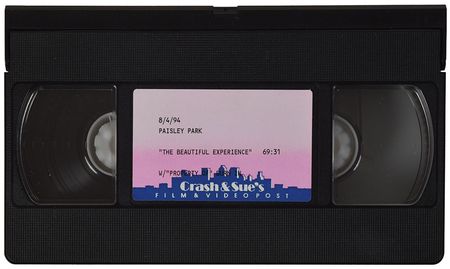 Lot #4193  Prince Handwritten Shot List and Personal VHS Copy of 'The Beautiful Experience' - Image 2