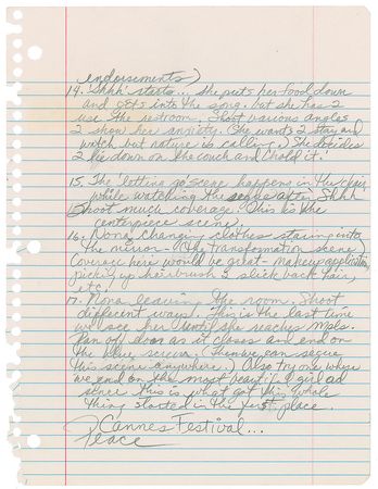 Lot #4193  Prince Handwritten Shot List and Personal VHS Copy of 'The Beautiful Experience' - Image 5