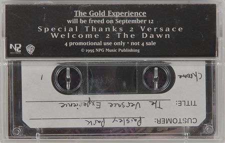 Lot #4205  Prince ?The Versace Experience (Prelude 2 Gold)' Test Pressing Promo Cassette - Image 1