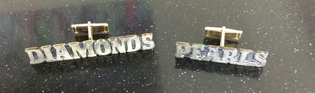 Lot #4172  Prince's Personally-Worn 'Diamonds and Pearls' Cufflinks - Image 2