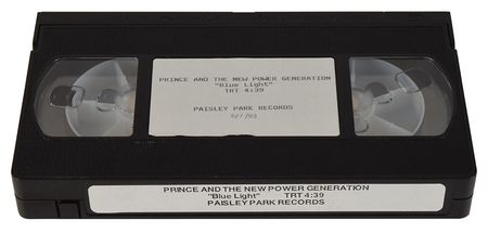 Lot #4170  Prince Handwritten Note and VHS Copies of Blue Light and Dolphin - Image 2