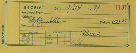 Lot #4154  PRN Productions Receipt Book - Image 1